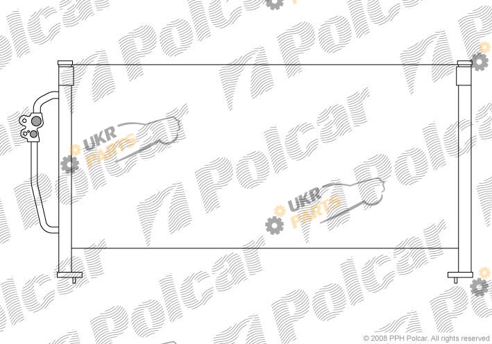 Радиатор кондиционера Polcar 7240K8C1