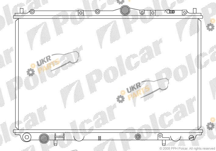 Радиатор охлаждения двигателя Polcar 904008-1