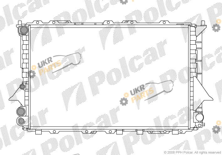 Радиатор охлаждения двигателя Polcar 131608A1