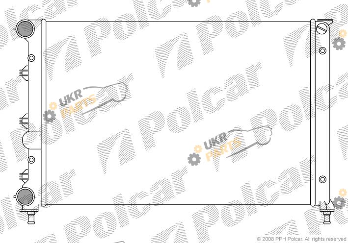 Радиатор охлаждения двигателя Polcar 140408A3