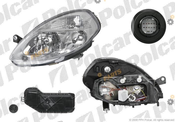 Основная фара Polcar 421710-H