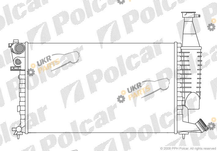 Радиатор охлаждения двигателя Polcar 235008-9
