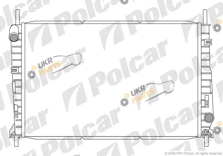 Радиатор охлаждения двигателя Polcar 321608A1