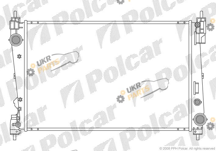 Радиатор охлаждения двигателя Polcar 3024082X