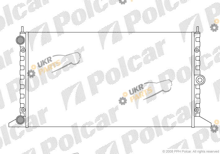 Радиатор охлаждения двигателя Polcar 324008-4
