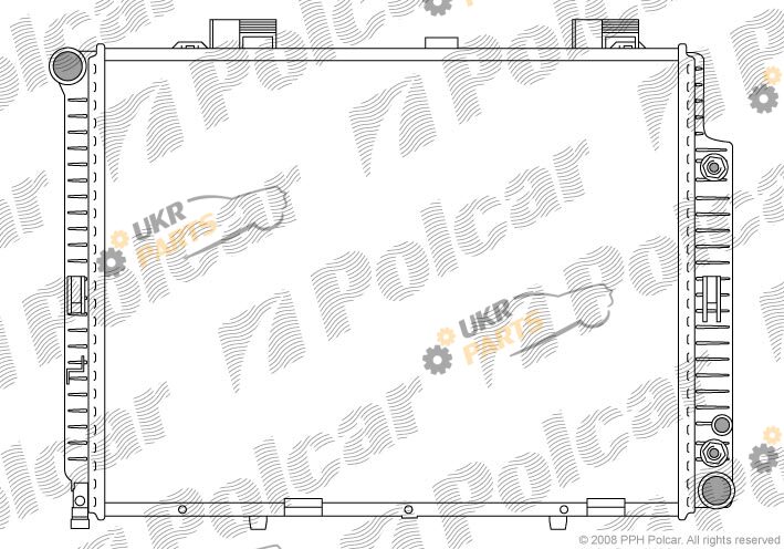 Радиатор охлаждения двигателя Polcar 501508-4