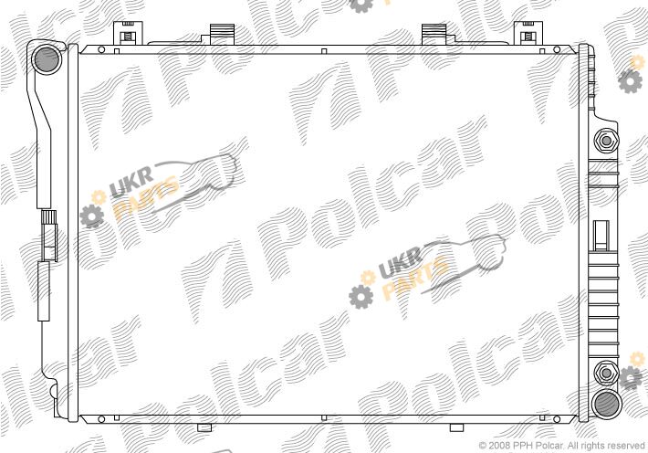 Радиатор охлаждения двигателя Polcar 502408-5