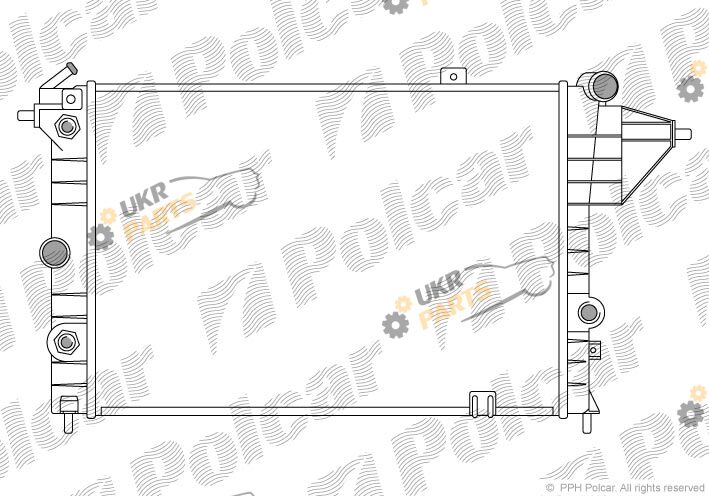 Радиатор охлаждения двигателя Polcar 551408A2