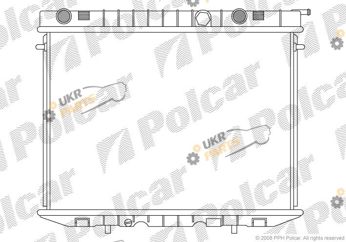 Радиатор охлаждения двигателя Polcar 558008-3