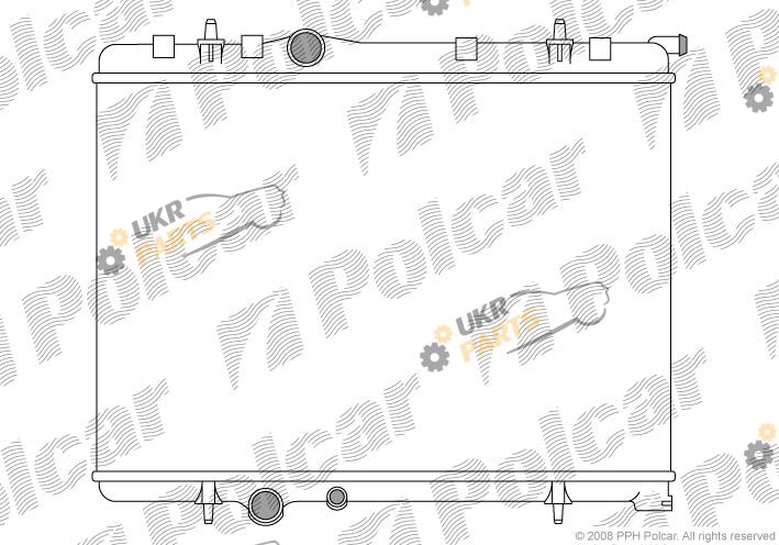 Радиатор охлаждения двигателя Polcar 5710082X