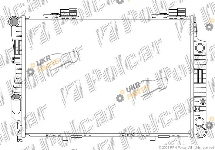 Радиатор охлаждения двигателя Polcar 500208