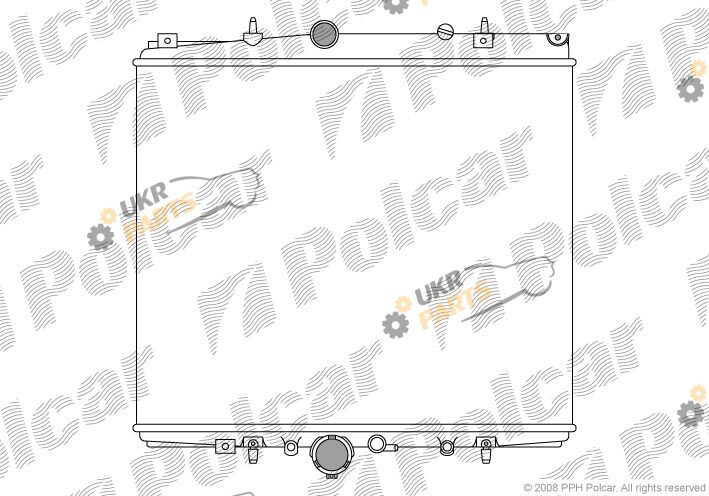 Радиатор охлаждения двигателя Polcar 578708A2