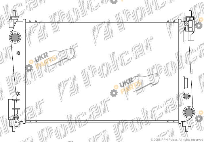 Радиатор охлаждения двигателя Polcar 3024081X