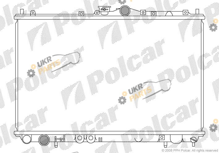 Радиатор охлаждения двигателя Polcar 5210081K