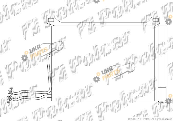 Радиатор кондиционера Polcar 5101K8C2