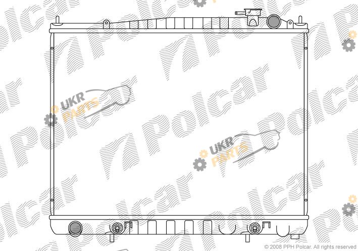 Радиатор охлаждения двигателя Polcar 278108-1