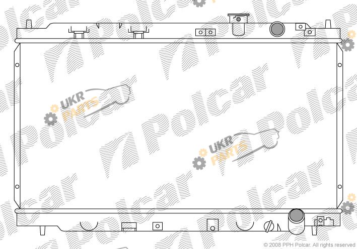 Радиатор охлаждения двигателя Polcar 385108-1