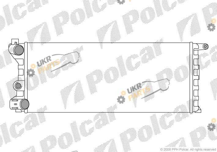 Радиатор охлаждения двигателя Polcar 300408-4