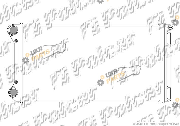 Радиатор охлаждения двигателя Polcar 302208A4