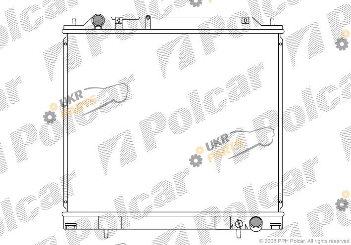Радиатор охлаждения двигателя Polcar 525008-1