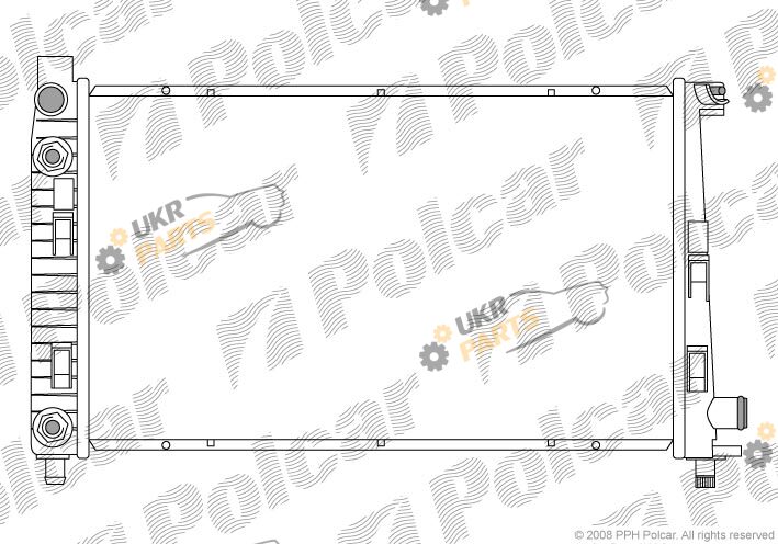 Радиатор охлаждения двигателя Polcar 500508-3
