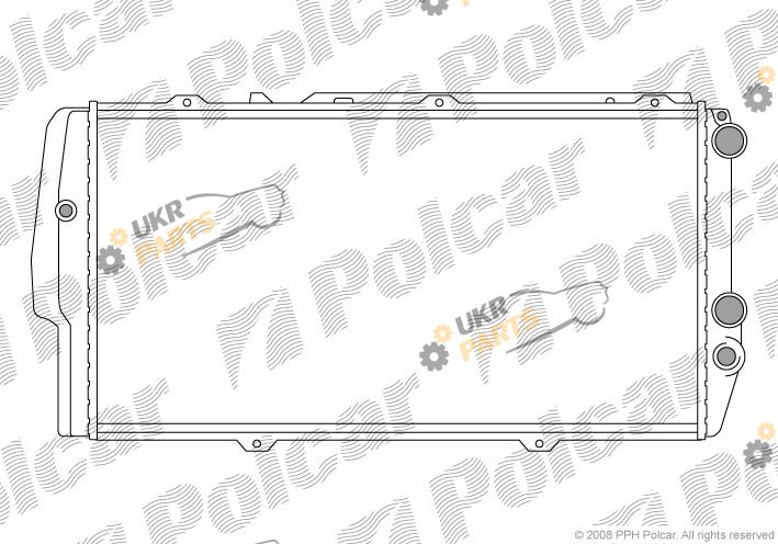 Радиатор охлаждения двигателя Polcar 131508A1