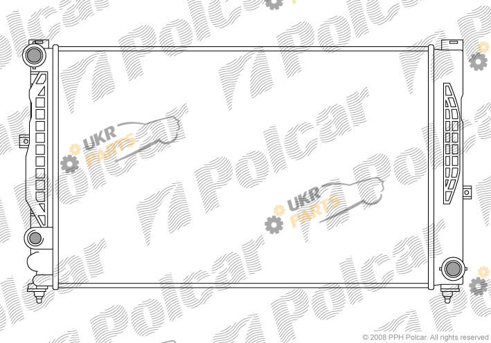 Радиатор охлаждения двигателя Polcar 132408A5