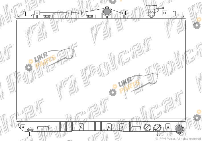 Радиатор охлаждения двигателя Polcar 402208
