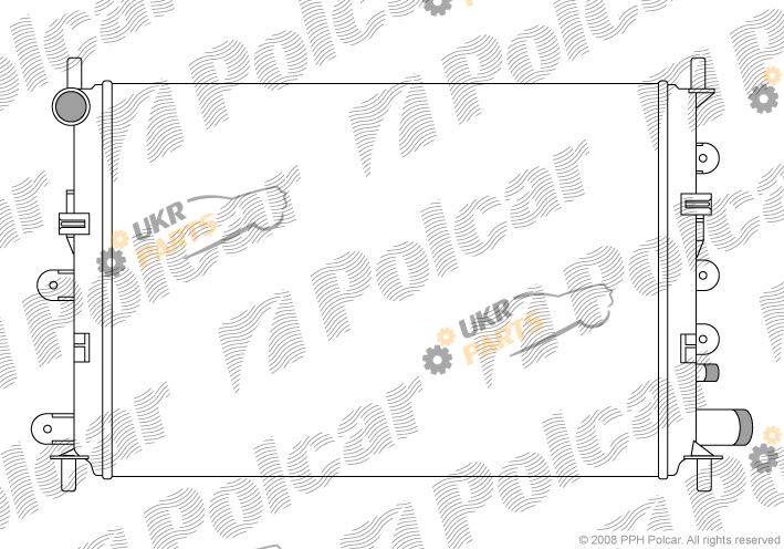 Радиатор охлаждения двигателя Polcar 320608-8