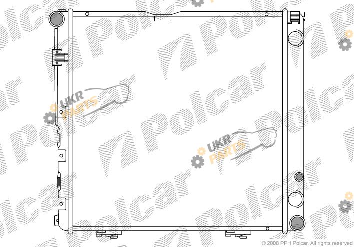 Радиатор охлаждения двигателя Polcar 50140802