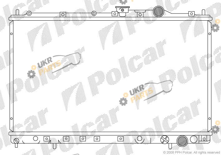 Радиатор охлаждения двигателя Polcar 522008-1