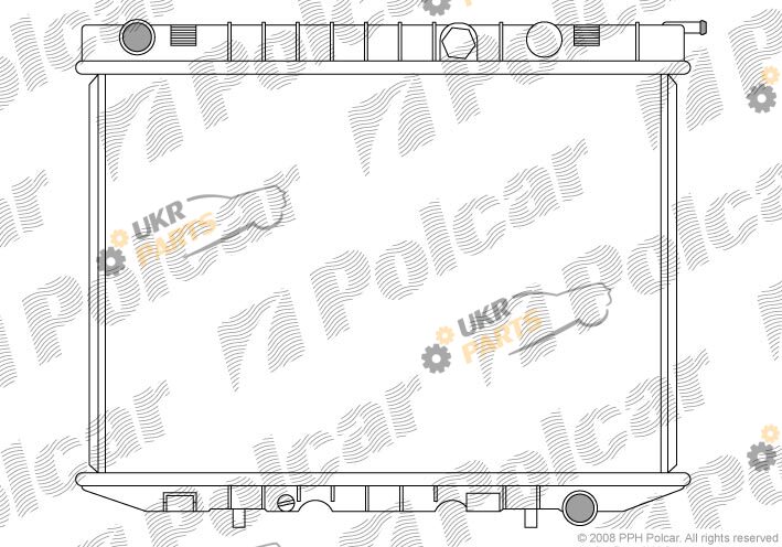 Радиатор охлаждения двигателя Polcar 558008-2