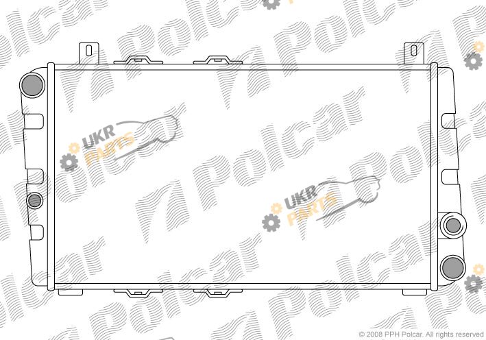 Радиатор охлаждения двигателя Polcar 690008-1