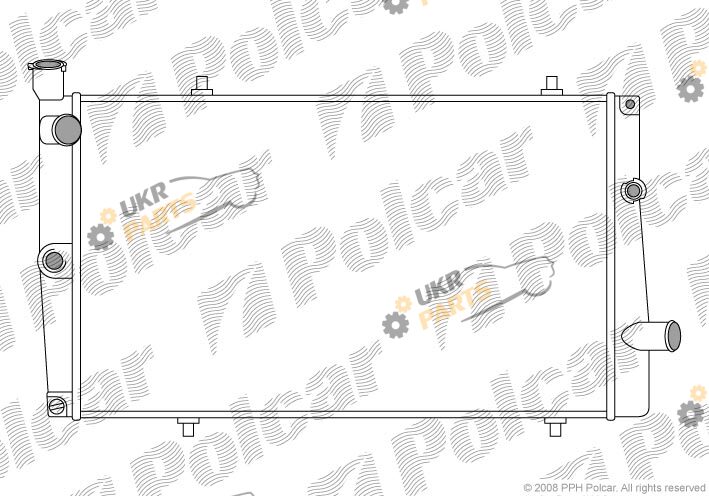 Радиатор охлаждения двигателя Polcar 573708-6
