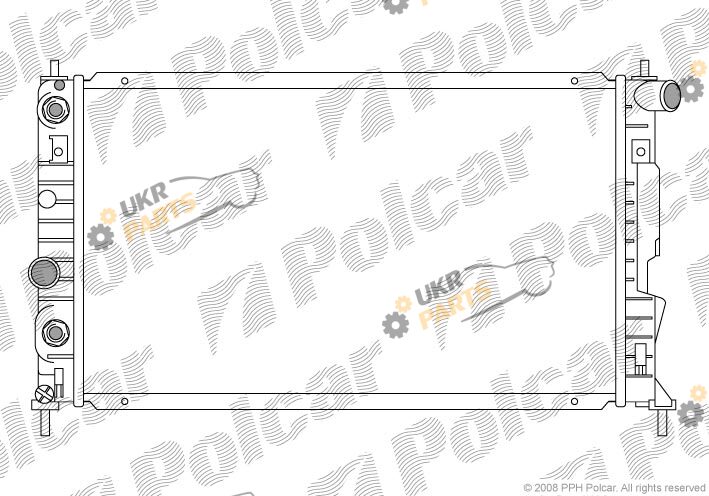 Радиатор охлаждения двигателя Polcar 652308-3