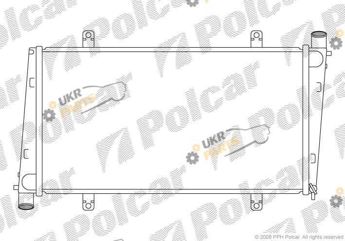 Радиатор охлаждения двигателя Polcar 904008-2