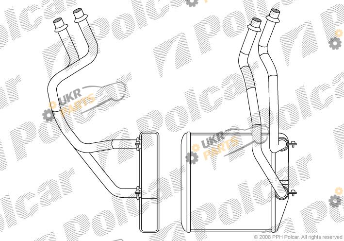 Радиатор печки Polcar 3024N81X