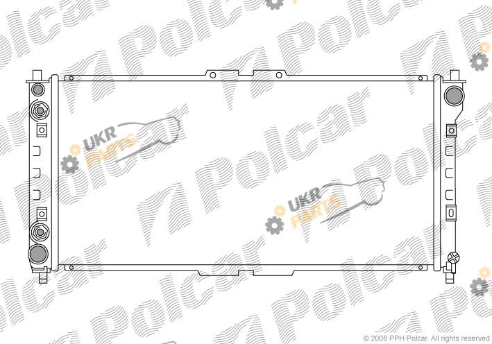 Радиатор охлаждения двигателя Polcar 322508-4