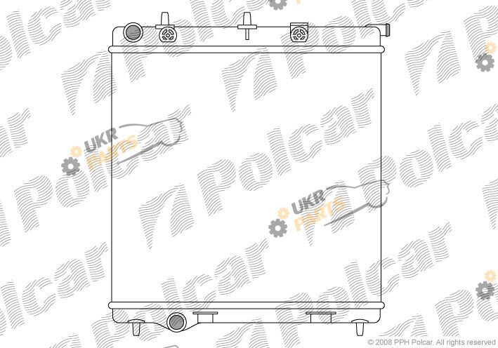 Радиатор охлаждения двигателя Polcar 2315085X
