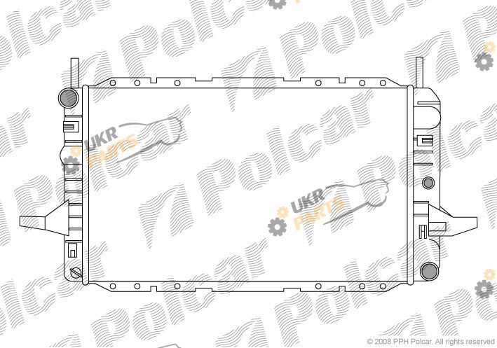 Радиатор охлаждения двигателя Polcar 321408A8
