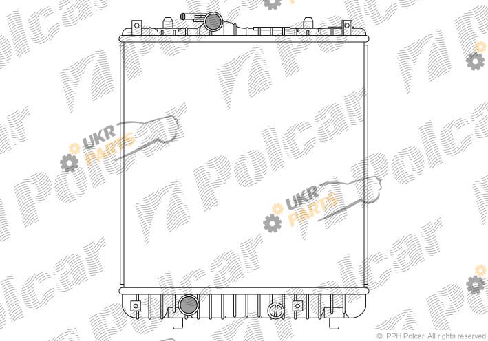 Радиатор охлаждения двигателя Polcar 550308-2