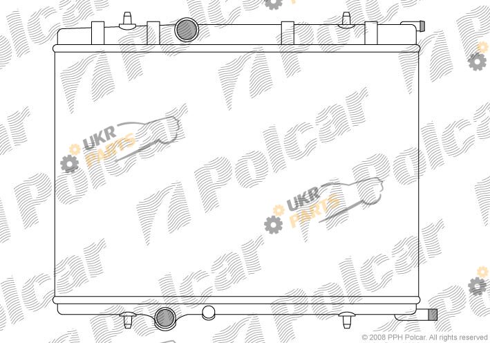 Радиатор охлаждения двигателя Polcar 571008-6