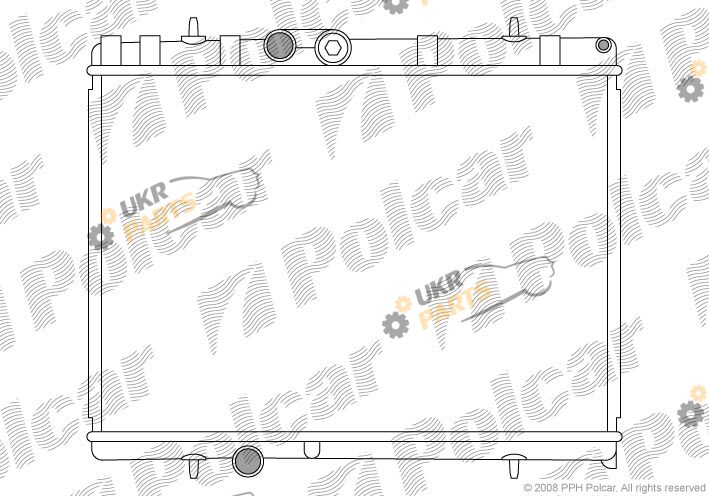 Радиатор охлаждения двигателя Polcar 574808-5