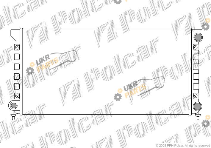 Радиатор охлаждения двигателя Polcar 954608A3