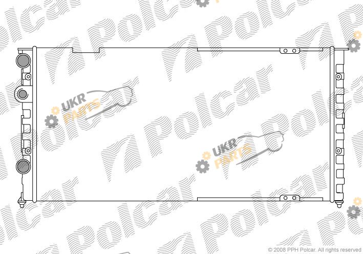 Радиатор охлаждения двигателя Polcar 954608-5