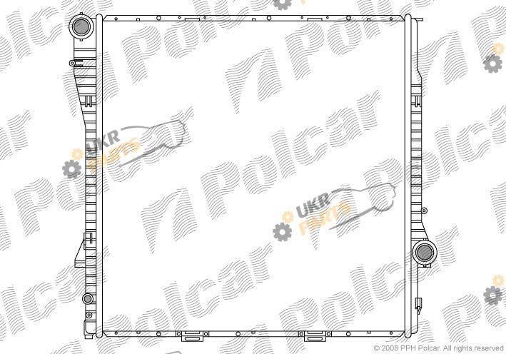 Радиатор охлаждения двигателя Polcar 205008-3