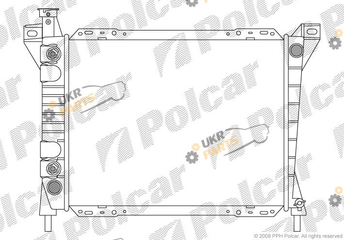 Радиатор охлаждения двигателя Polcar 325508-1