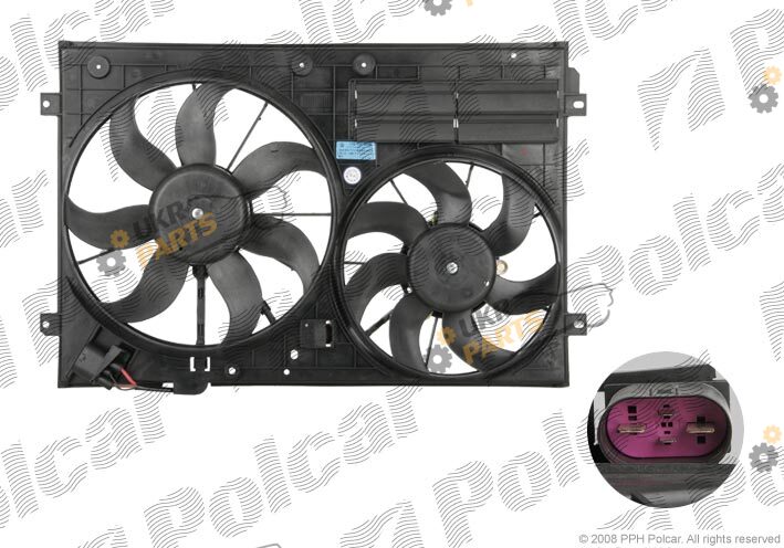 Вентилятор охлаждения двигателя Polcar 957823W2