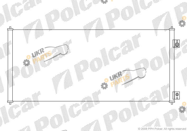 Радиатор кондиционера Polcar 3247K8C1S