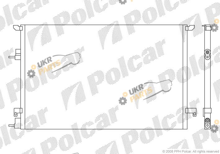 Радиатор кондиционера Polcar 6522K8C3